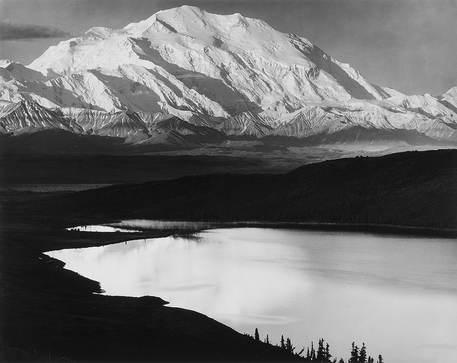 Sunrise, Mount McKinley. Mount McKinley National Park, Alaska